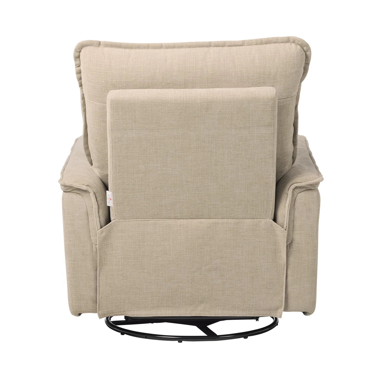 Louie Recliner Glider Nursery Chair in Latté - Image 11