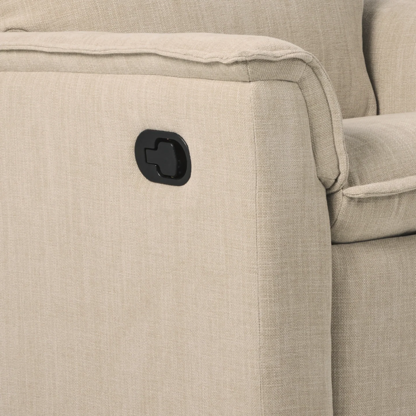 Louie Recliner Glider Nursery Chair in Latté - Image 12