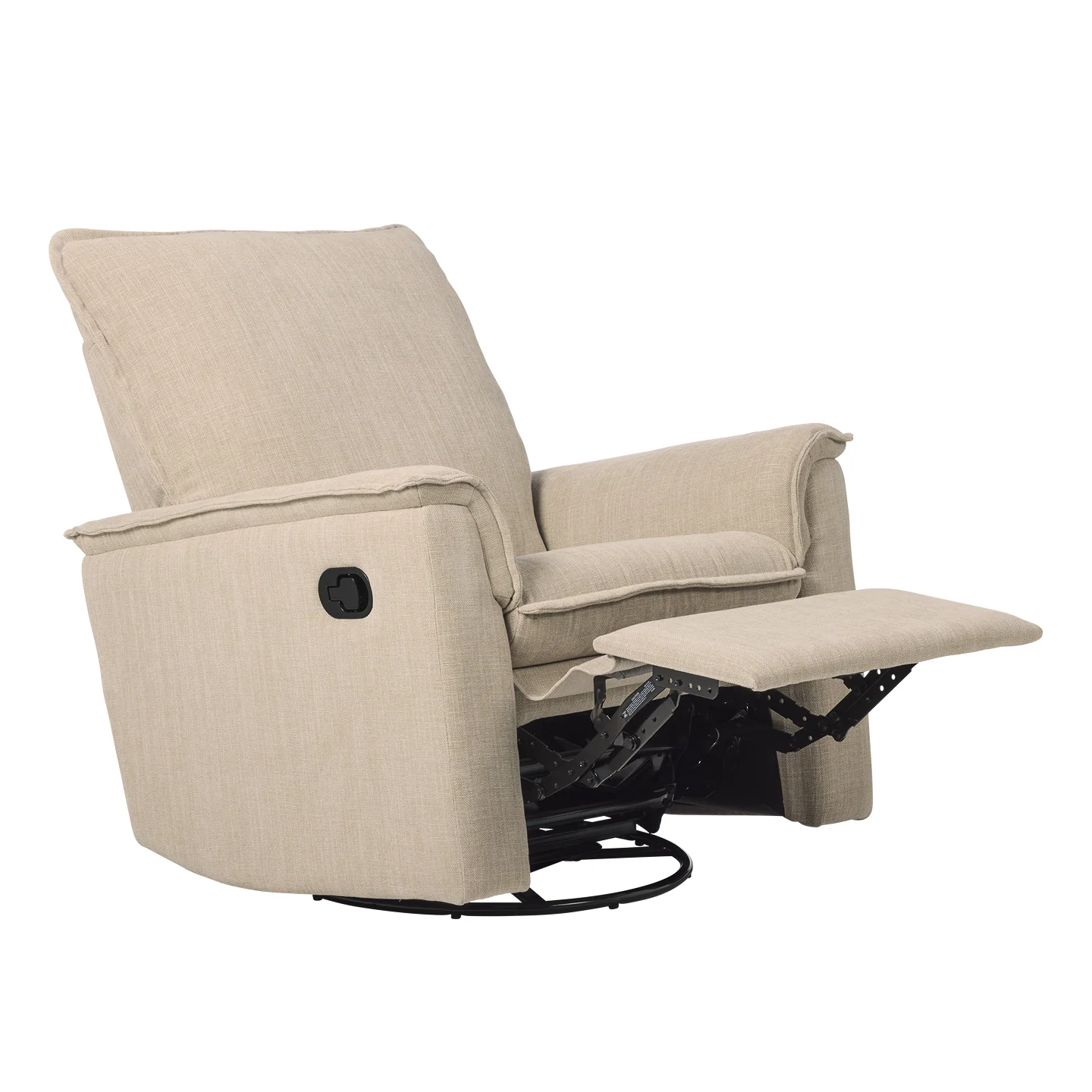 Louie Recliner Glider Nursery Chair in Latté - Image 8
