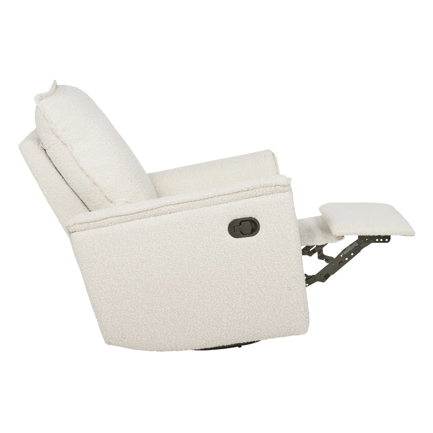Louie Recliner Glider Nursery Chair in Vanilla Bouclé - Image 10