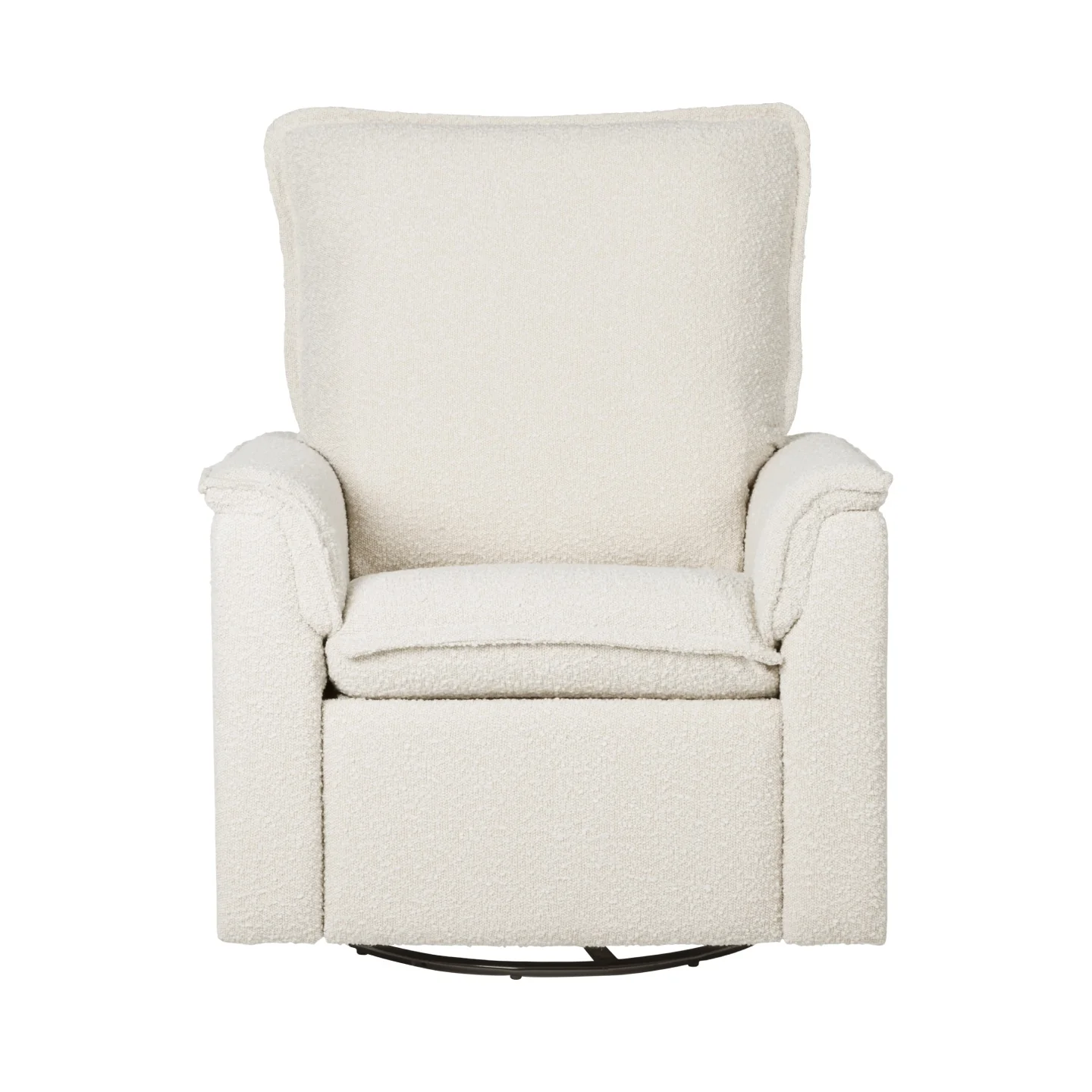 Louie Recliner Glider Nursery Chair in Vanilla Bouclé - Image 11