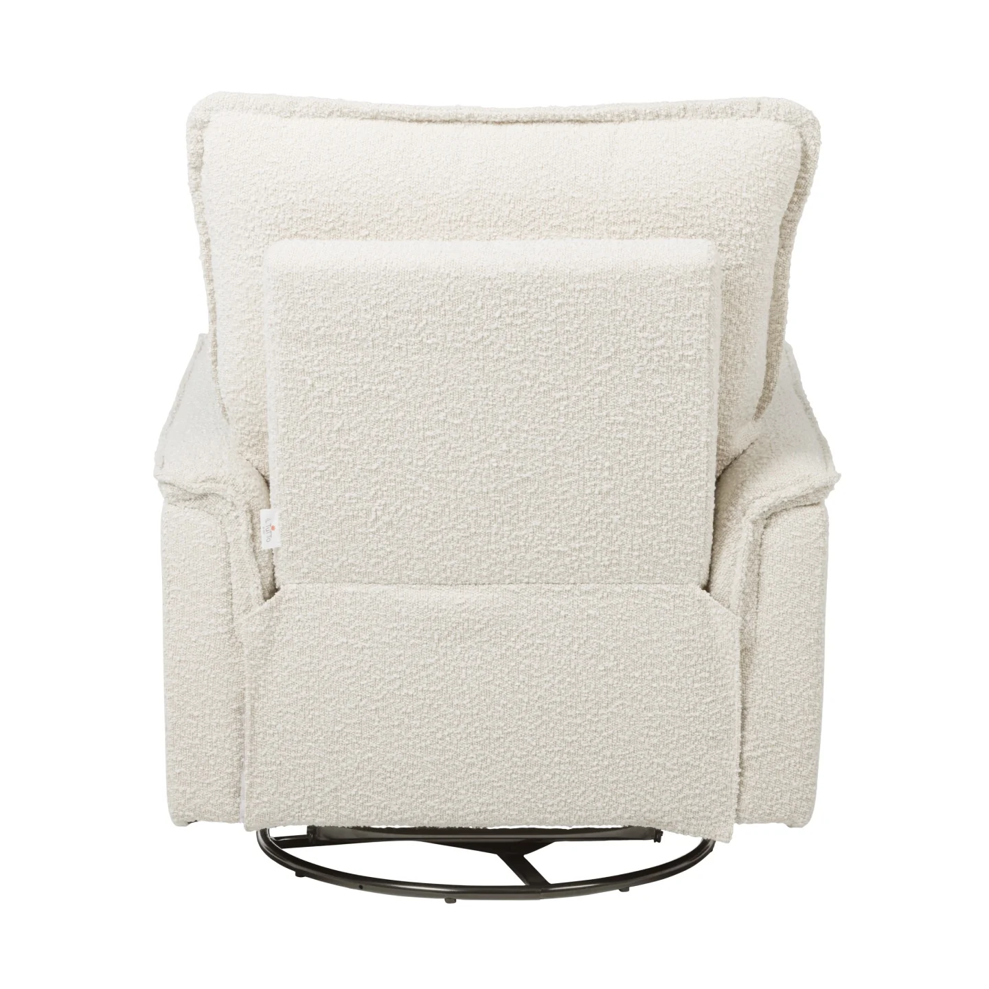 Louie Recliner Glider Nursery Chair in Vanilla Bouclé - Image 12