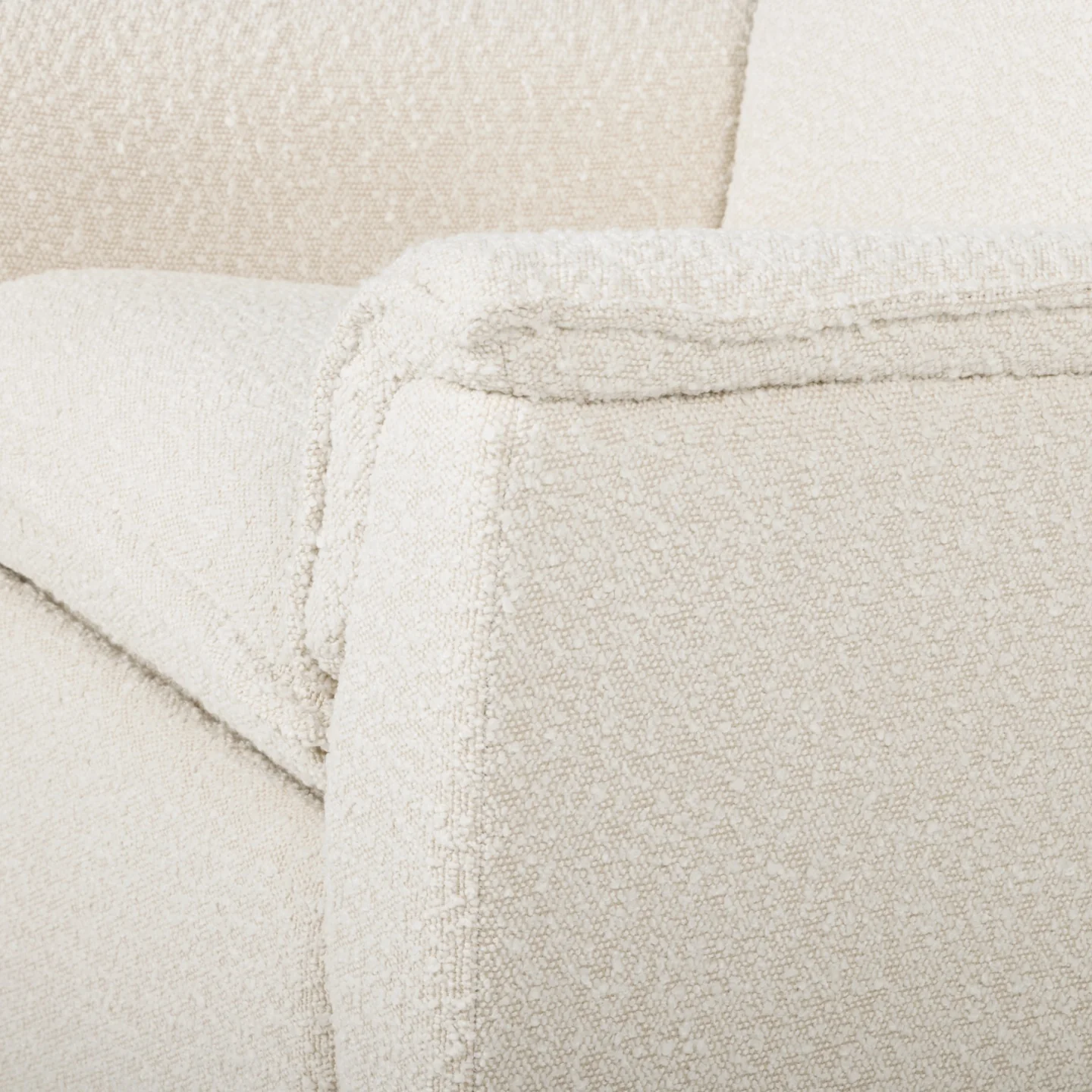 Louie Recliner Glider Nursery Chair in Vanilla Bouclé - Image 13
