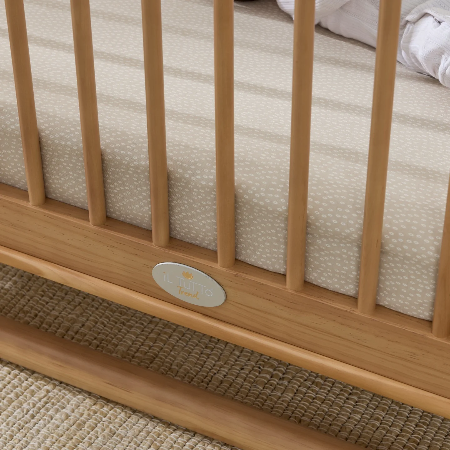 Luca Sustainable Timber Cot in Natural - Image 13