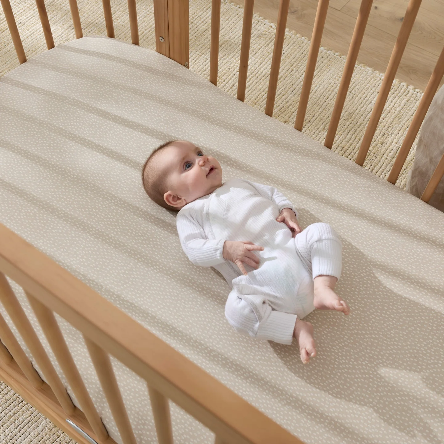 Luca Sustainable Timber Cot in Natural - Image 3