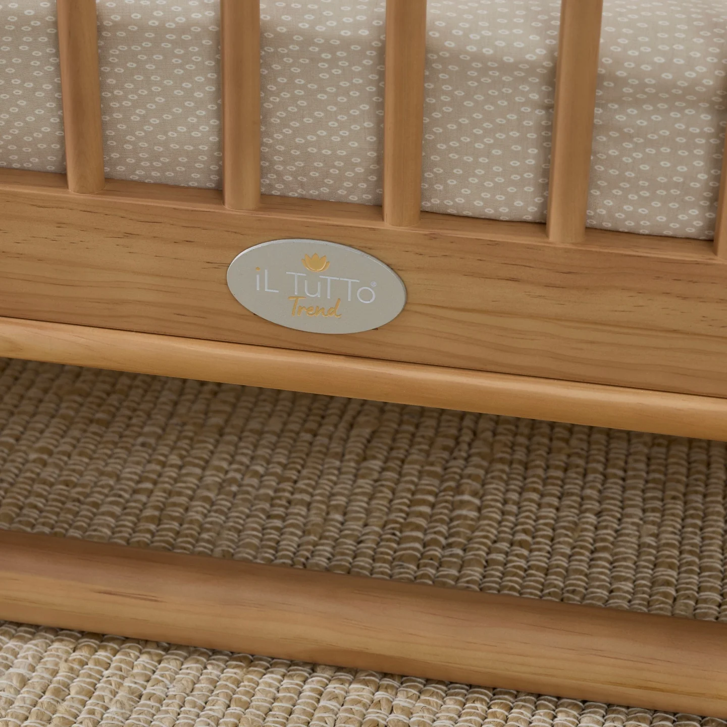 Luca Sustainable Timber Cot in Natural - Image 8