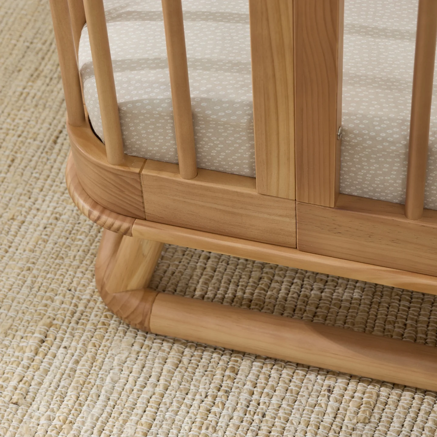 Luca Sustainable Timber Cot in Natural - Image 9