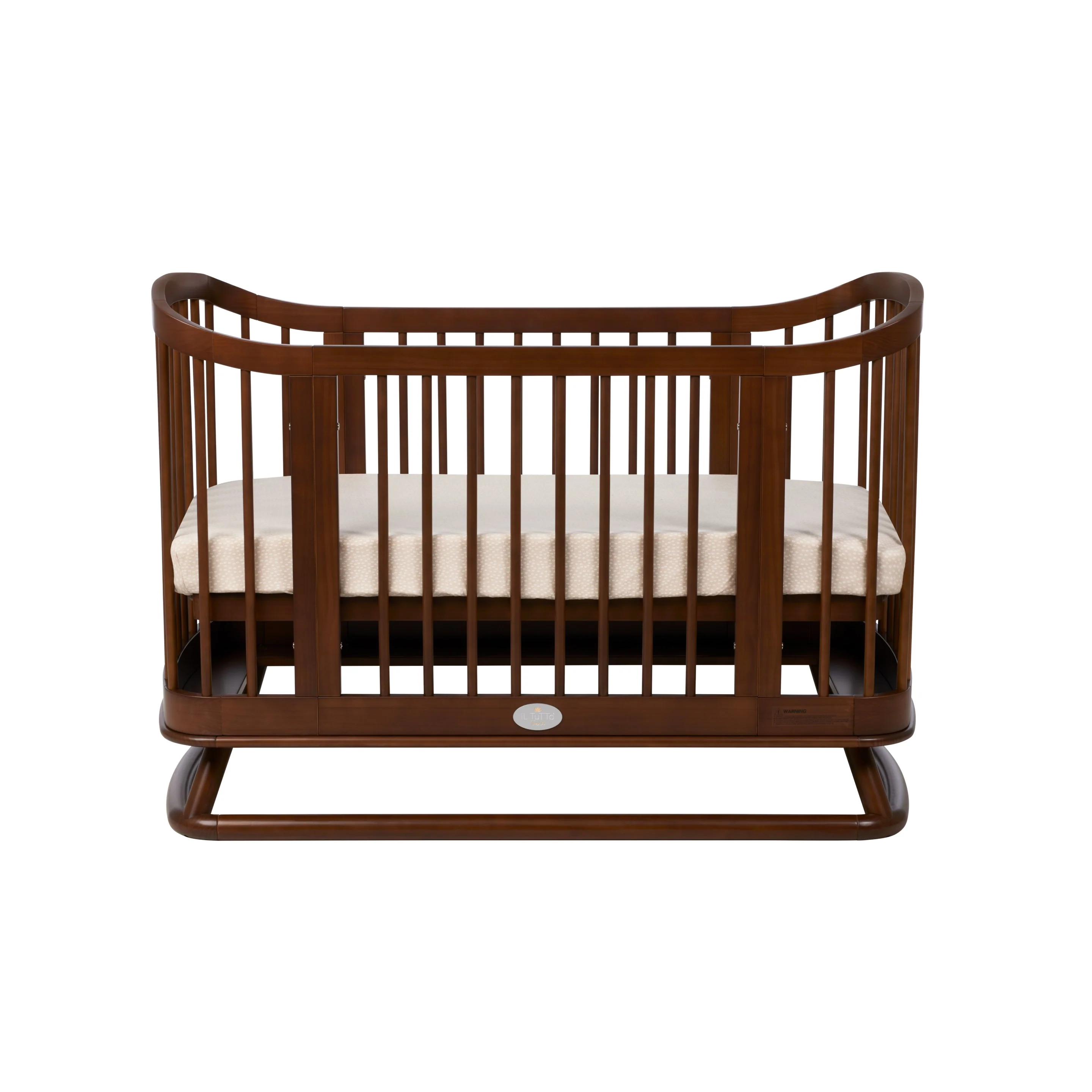 Luca Sustainable Timber Cot in Walnut - Image 11