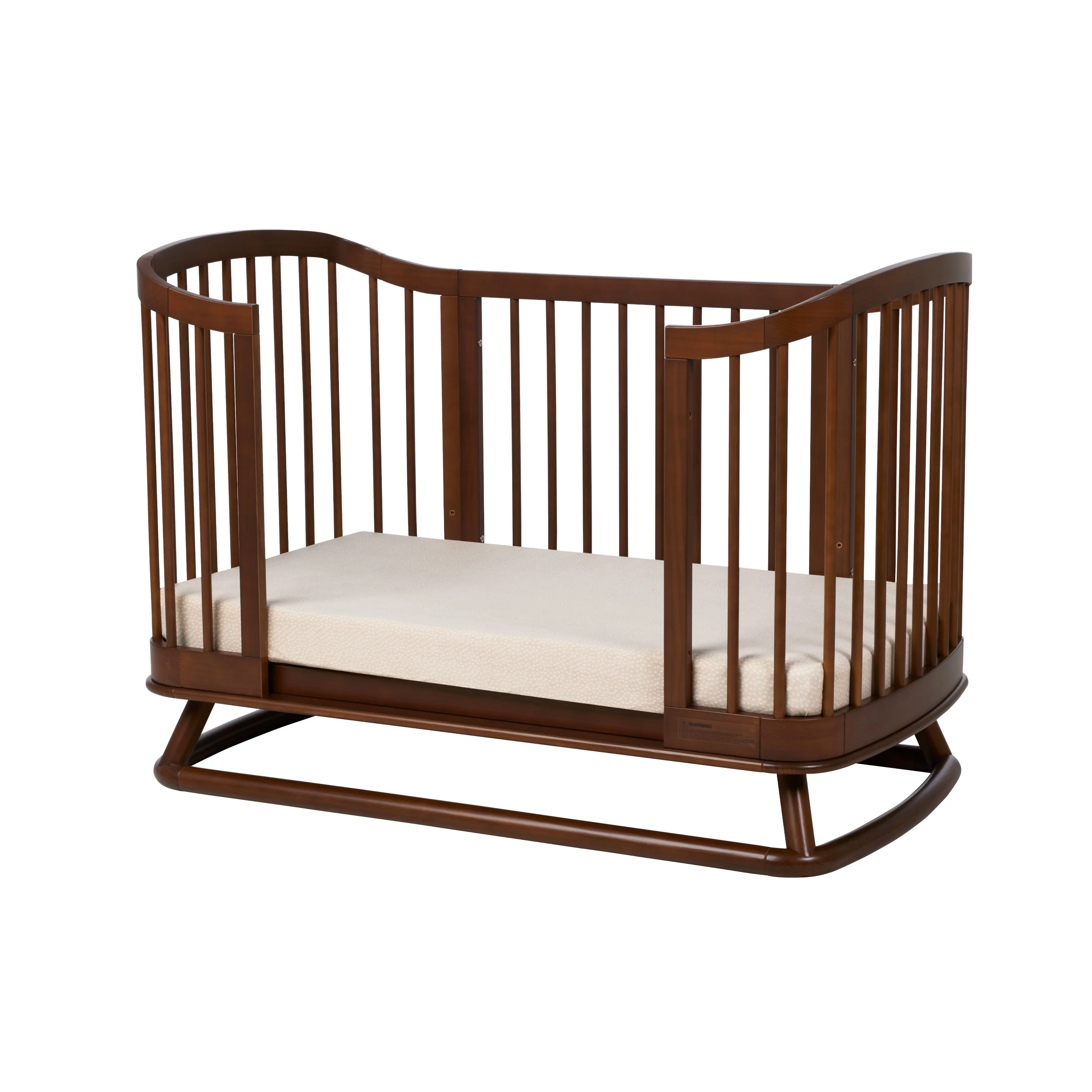 Luca Sustainable Timber Cot in Walnut - Image 12