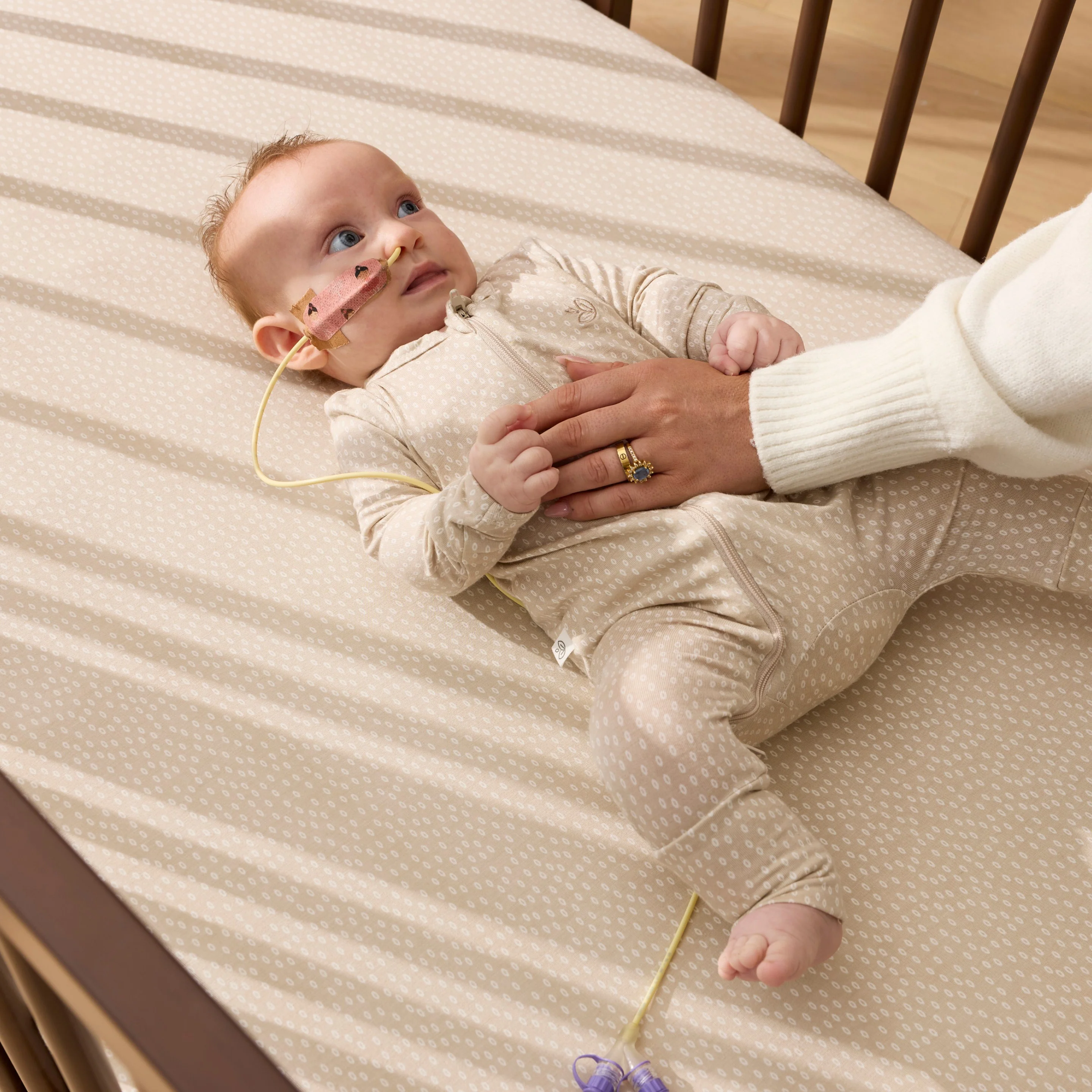Luca Sustainable Timber Cot in Walnut - Image 8