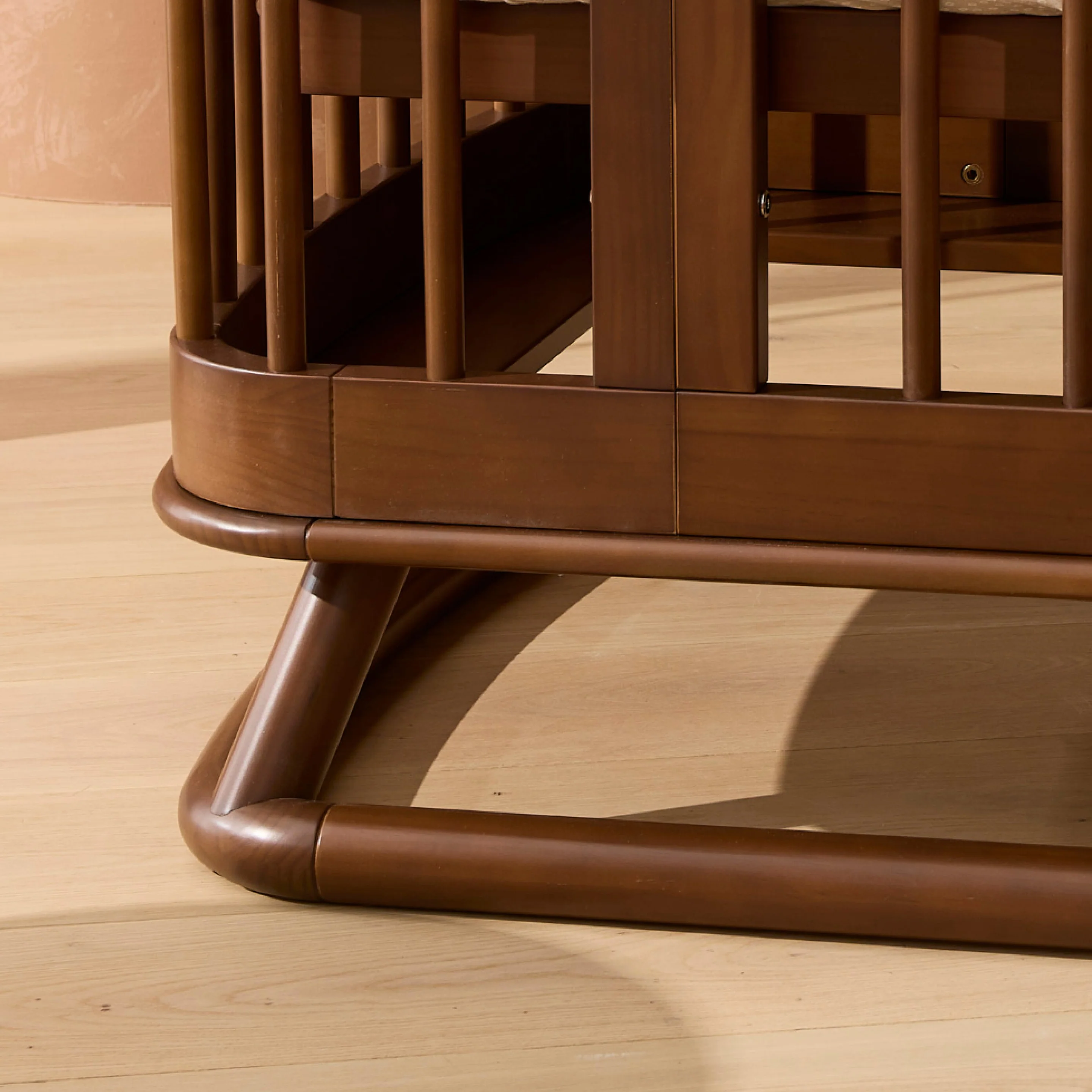 Luca Sustainable Timber Cot in Walnut - Image 9