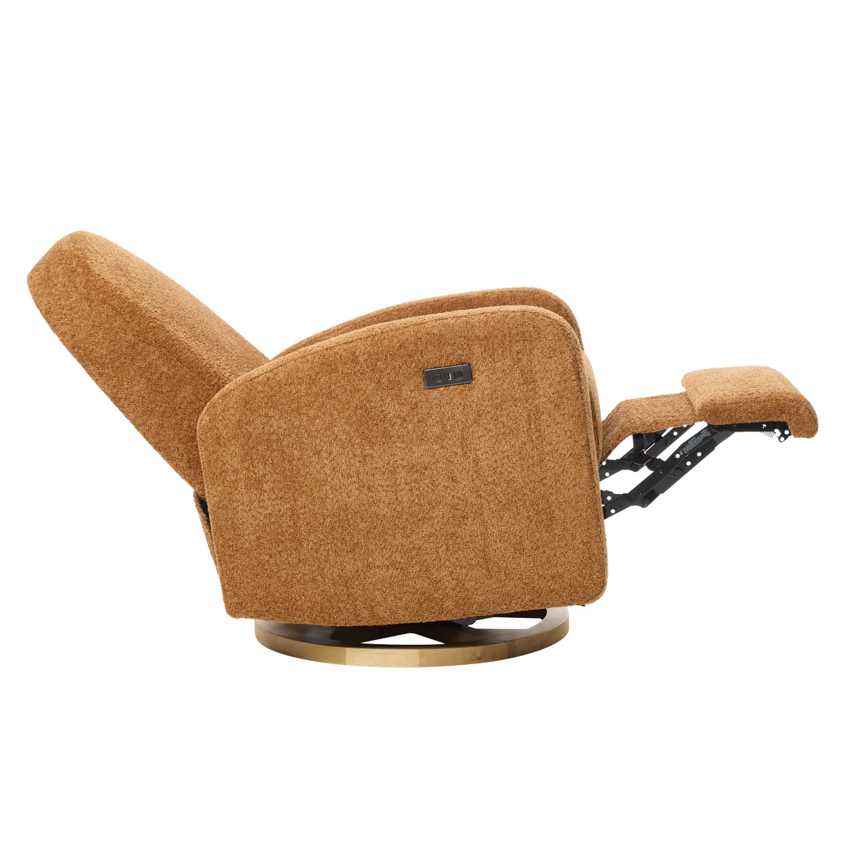 Maya Electric Recliner Glider Nursery Chair in Vintage Rust - Image 4