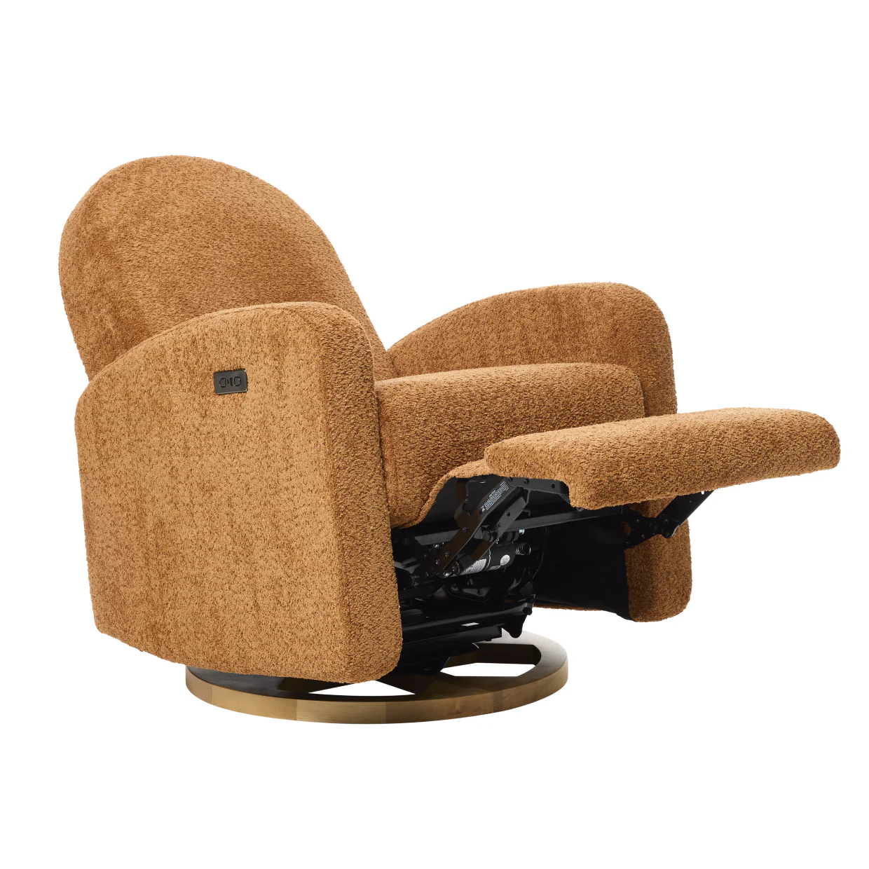 Maya Electric Recliner Glider Nursery Chair in Vintage Rust - Image 5