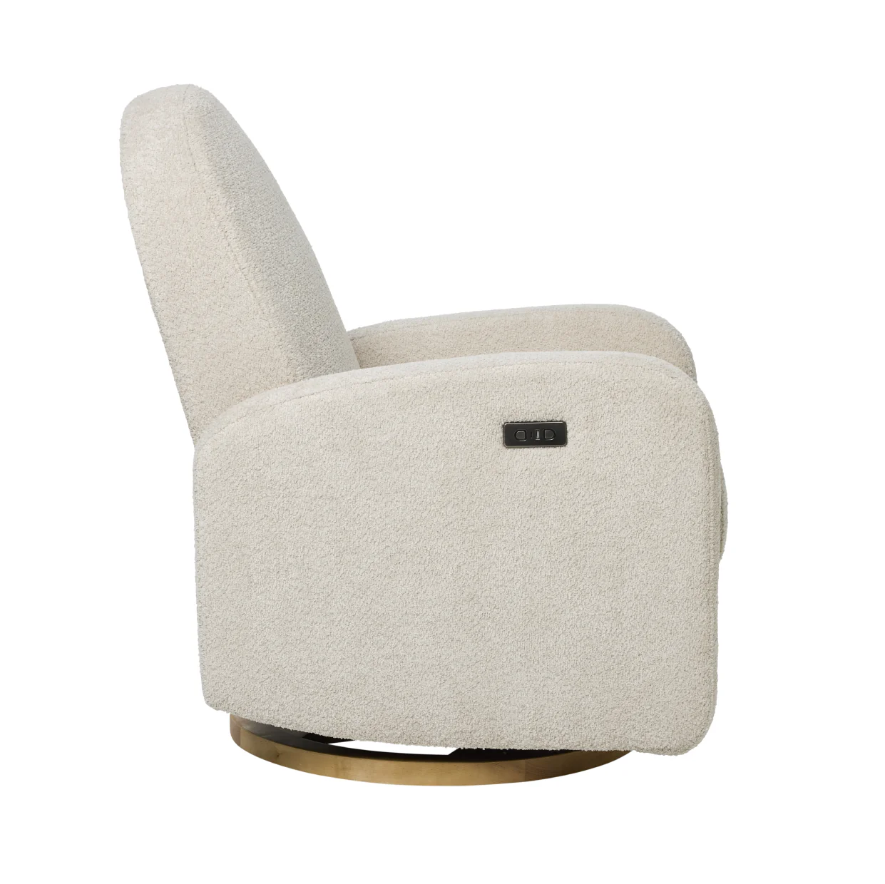 Maya Electric Recliner Glider Nursery Chair in Warm Beige - Image 3