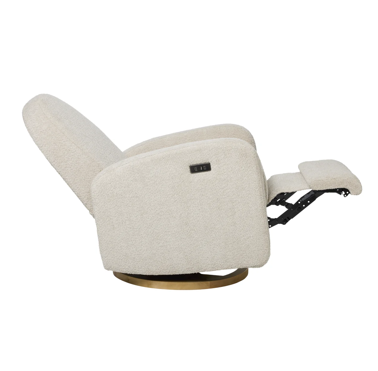 Maya Electric Recliner Glider Nursery Chair in Warm Beige - Image 4