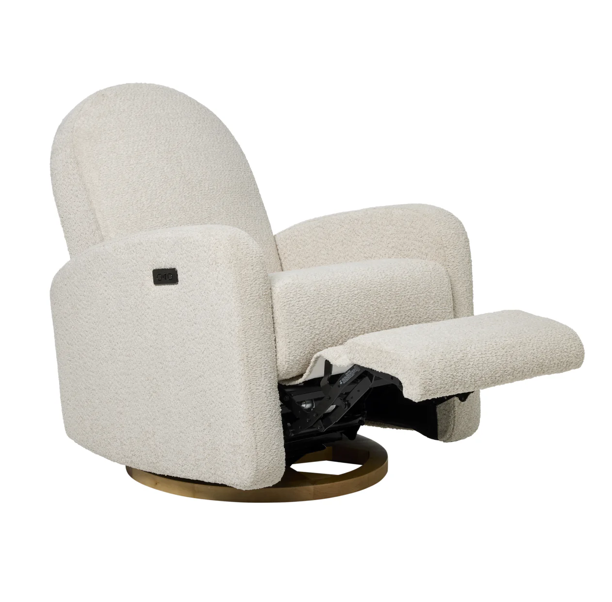 Maya Electric Recliner Glider Nursery Chair in Warm Beige - Image 5
