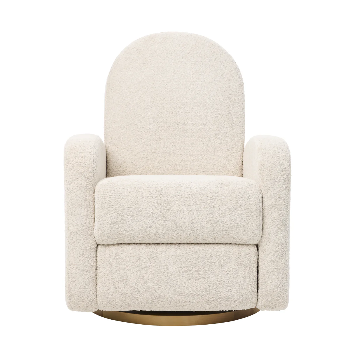 Maya Electric Recliner Glider Nursery Chair in White Mist - Image 6