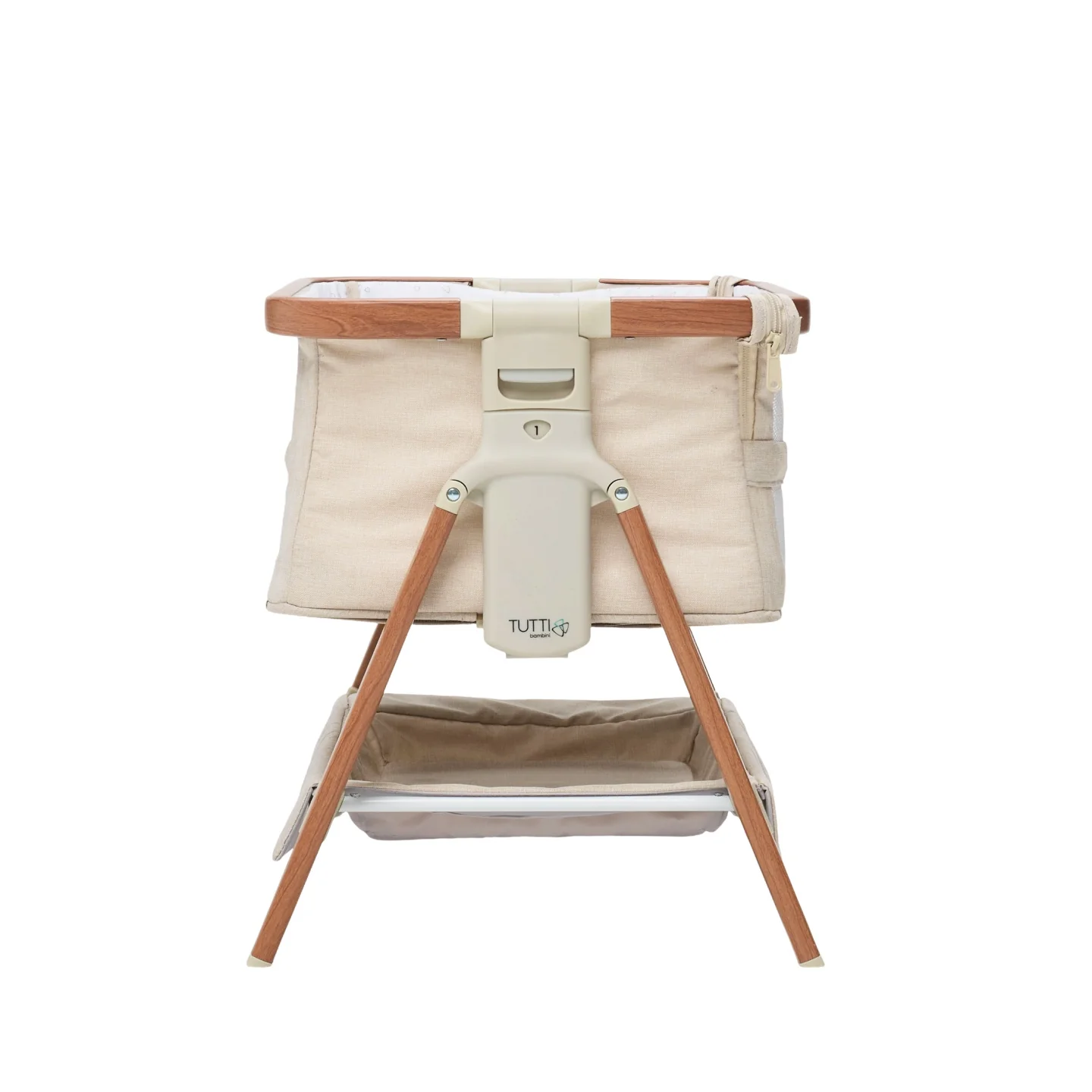 Mini CoZee Breeze Plus Toy Bassinet in Scandi Walnut & Ecru - Image 8
