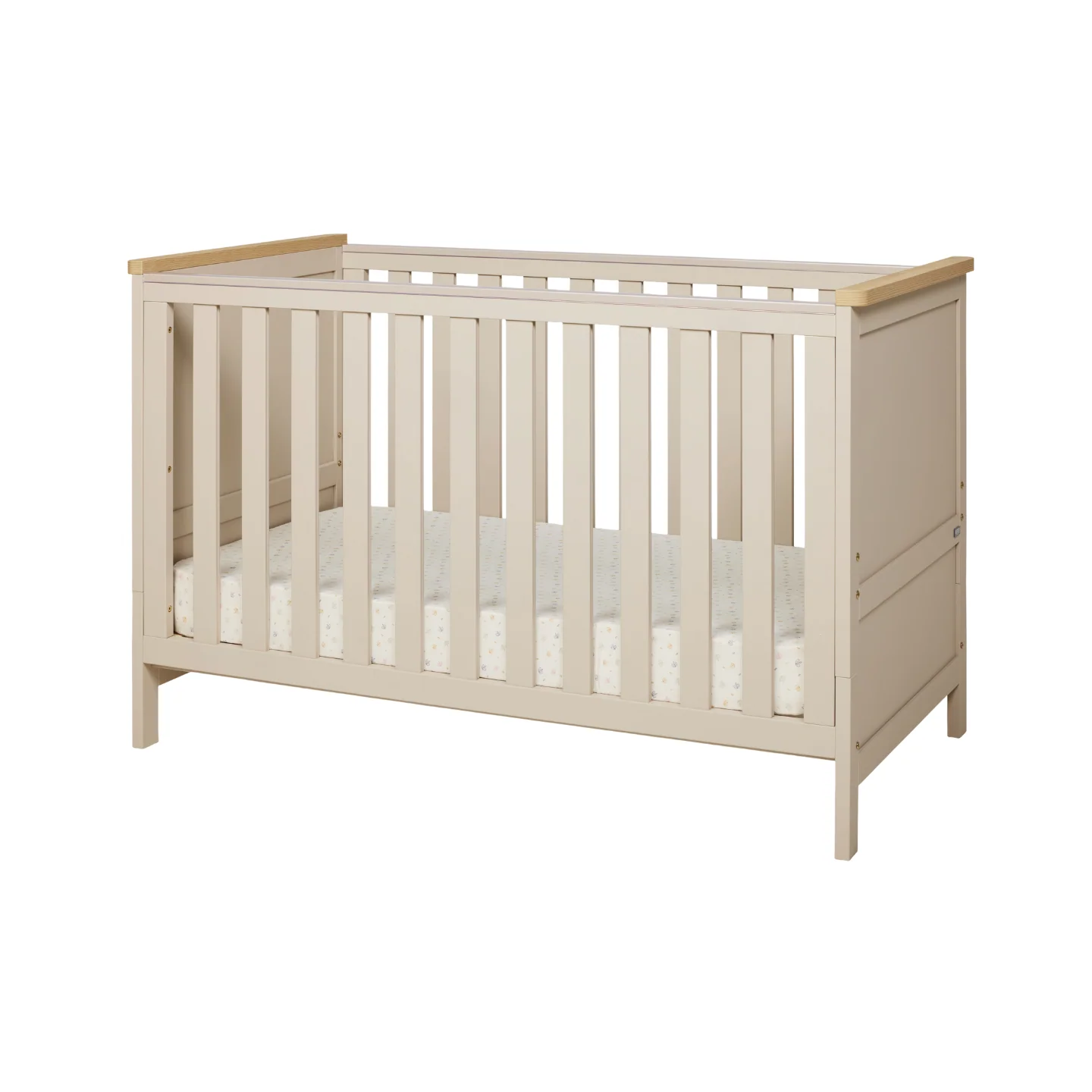 Misha Cot in Mushroom & Golden Oak - Image 6