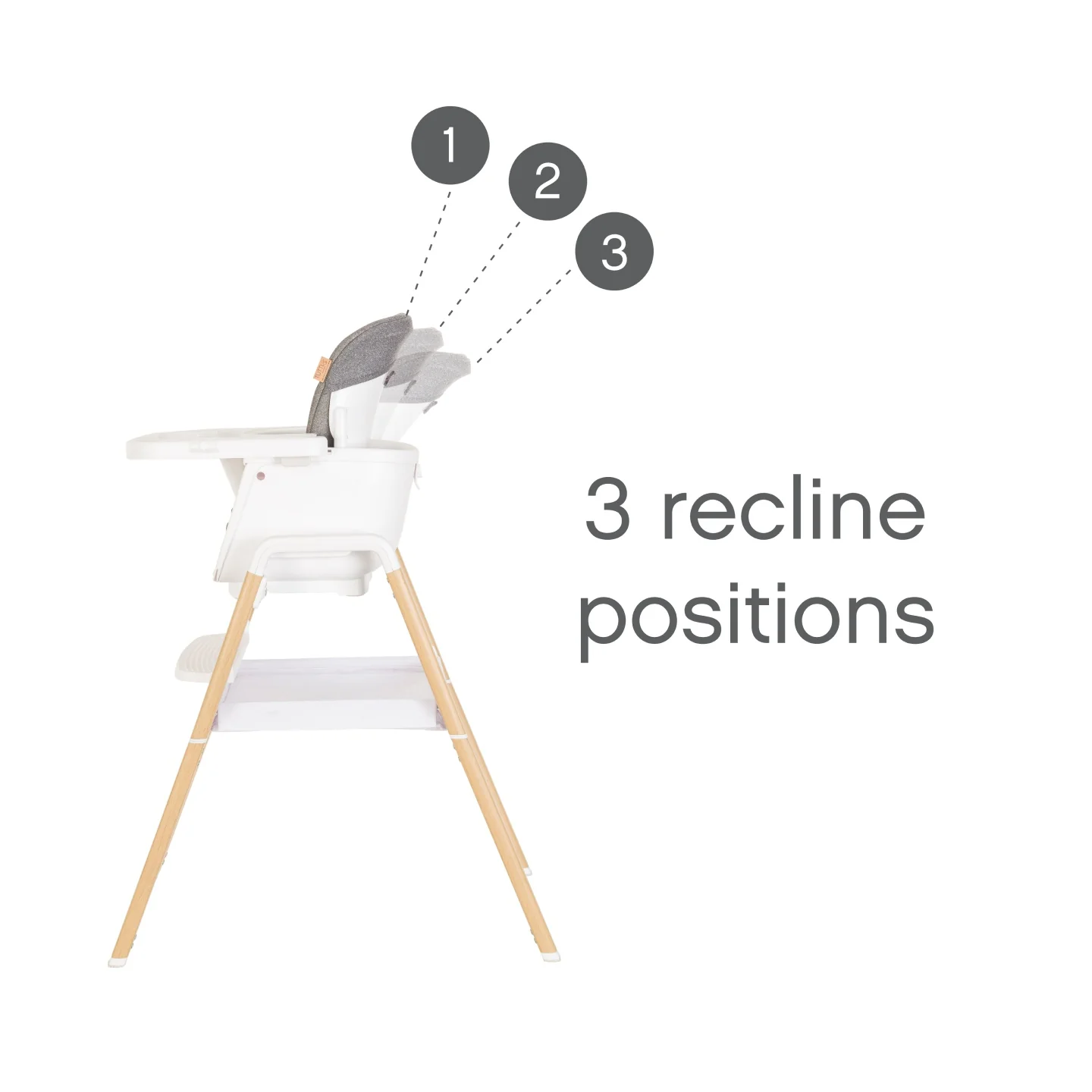 Nova Evolutionary High Chair in White Oak - Image 8