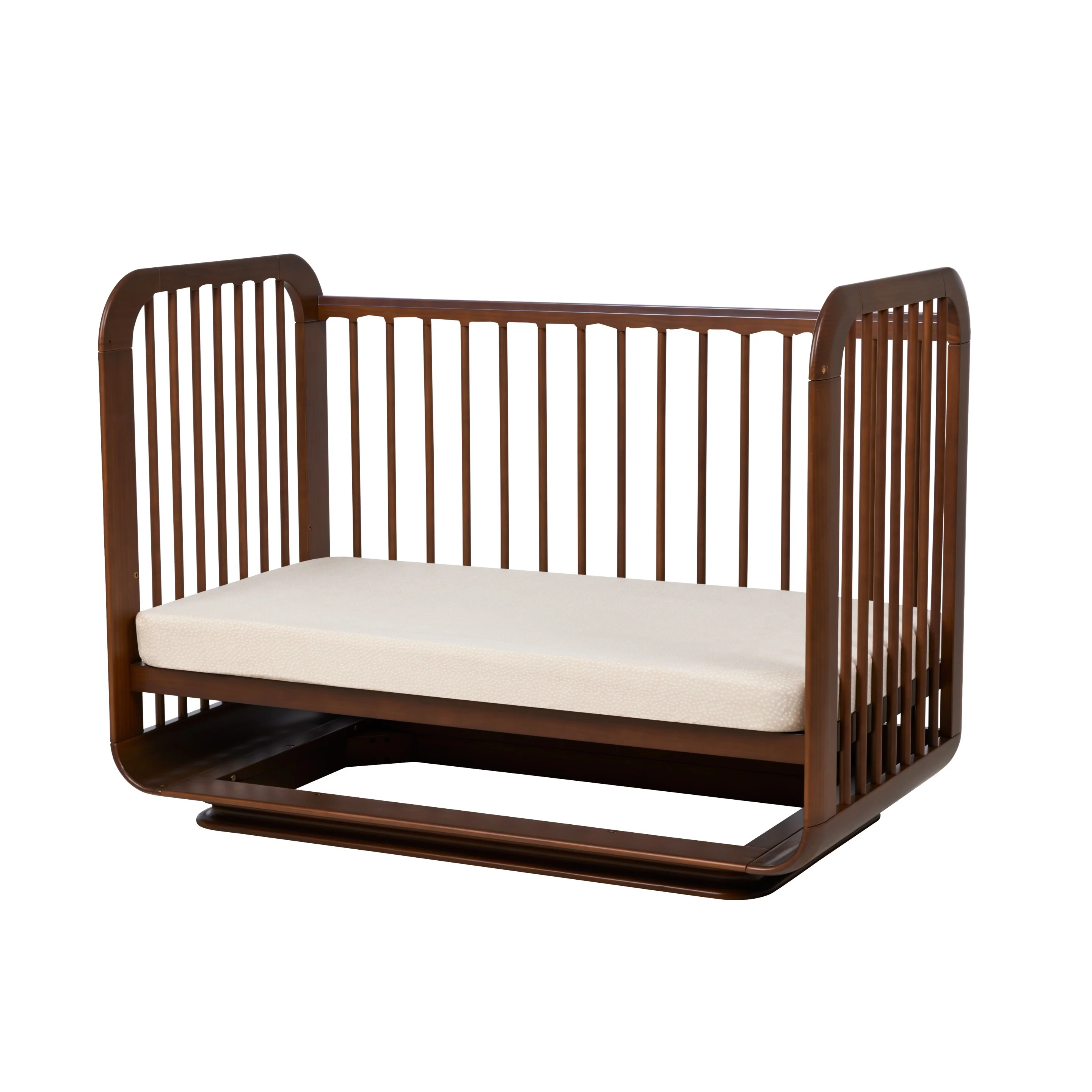Ollie Sustainable Timber Cot in Walnut - Image 10