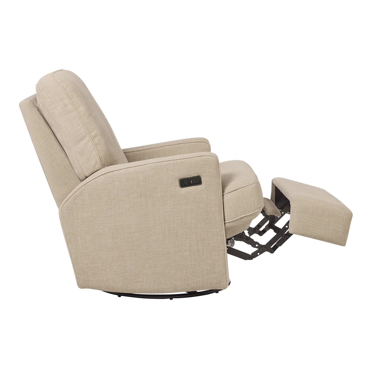 Quinn Electric Recliner Glider Chair with USB in Latté - Image 10