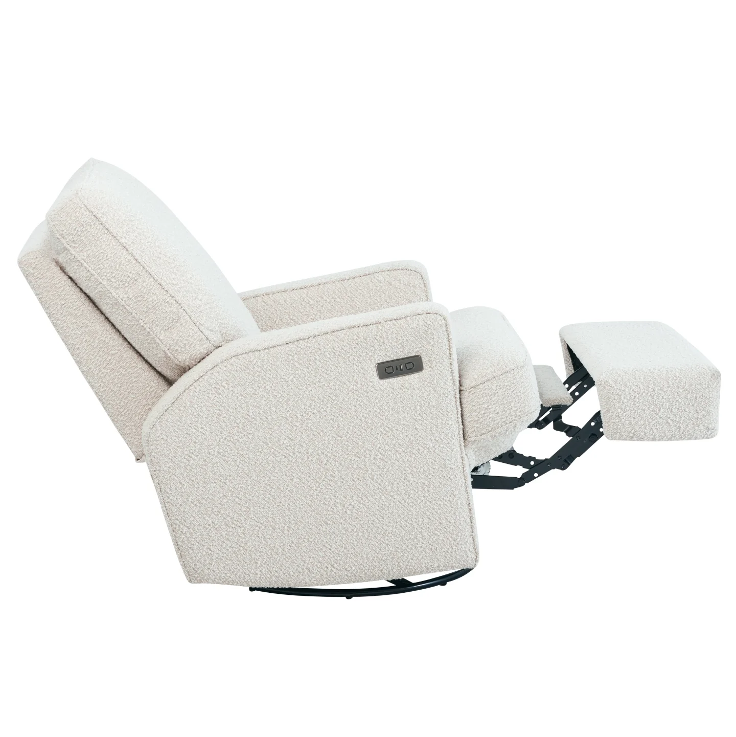 Quinn Electric Recliner Glider Chair with USB in Vanilla Bouclé - Image 10