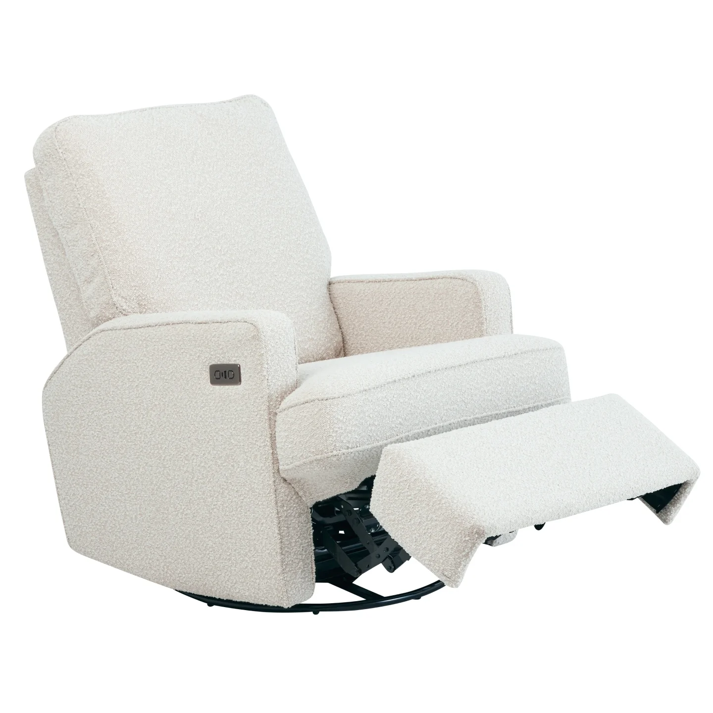 Quinn Electric Recliner Glider Chair with USB in Vanilla Bouclé - Image 9