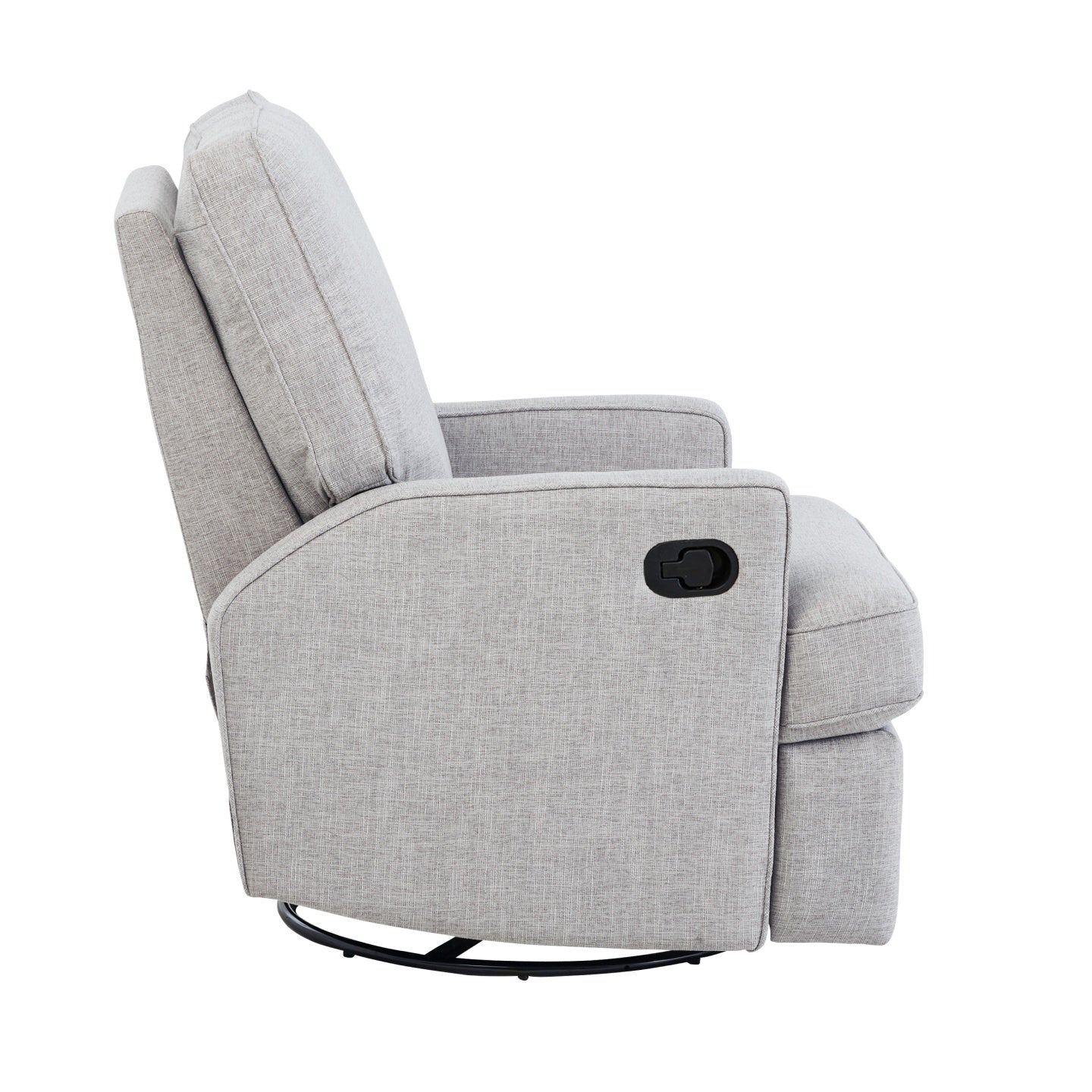 Quinn Recliner Glider Nursery Chair in Pure Grey - Image 6