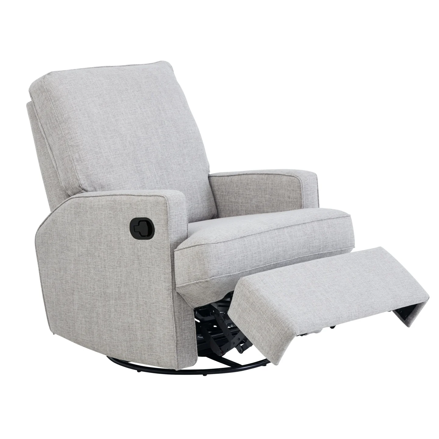 Quinn Recliner Glider Nursery Chair in Pure Grey - Image 7