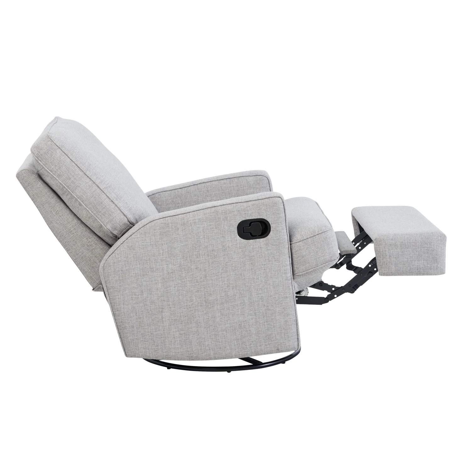 Quinn Recliner Glider Nursery Chair in Pure Grey - Image 8