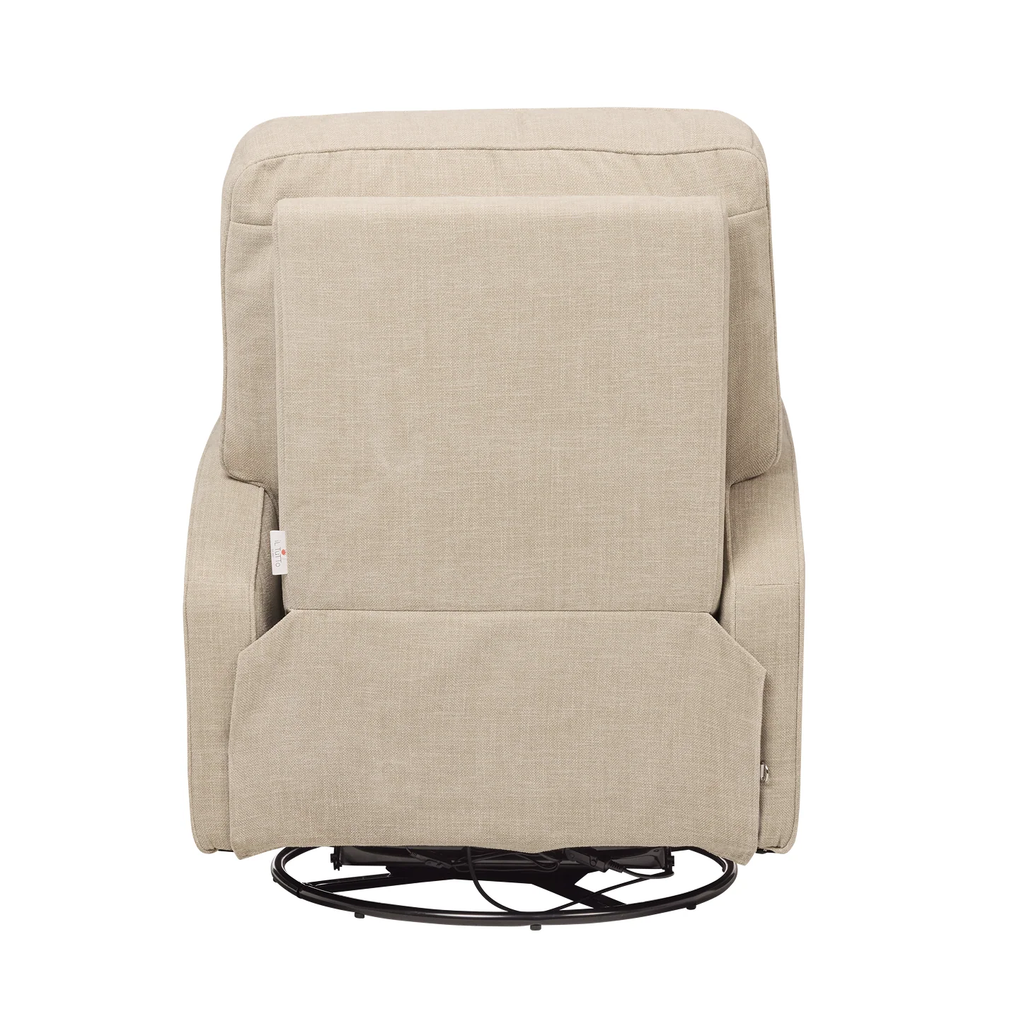 Quinn Recliner Glider Nursery Chair in Latté - Image 12