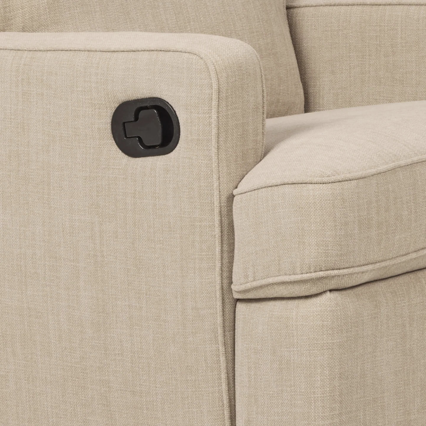 Quinn Recliner Glider Nursery Chair in Latté - Image 13