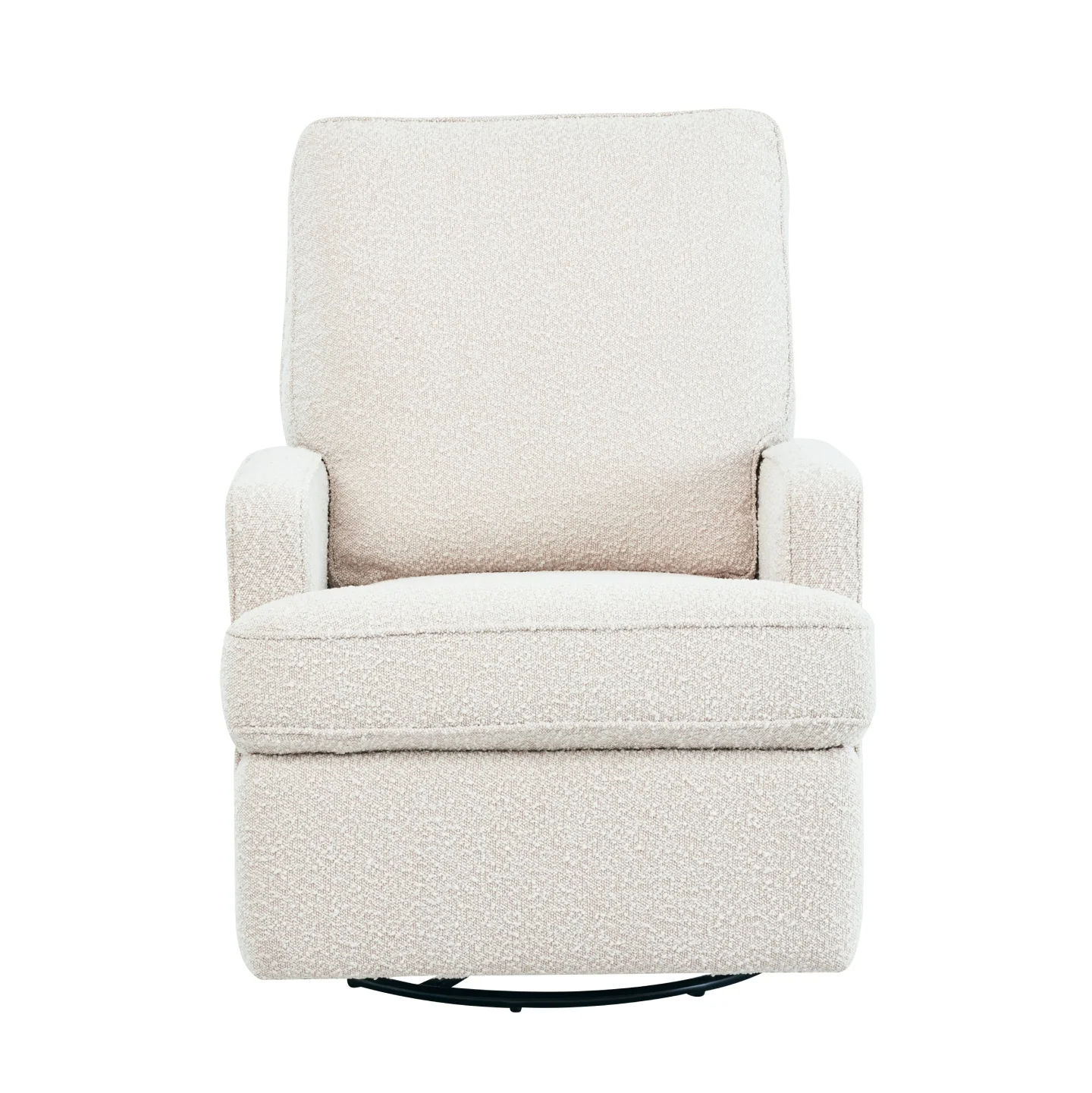 Quinn Recliner Glider Nursery Chair in Vanilla Bouclé - Image 11
