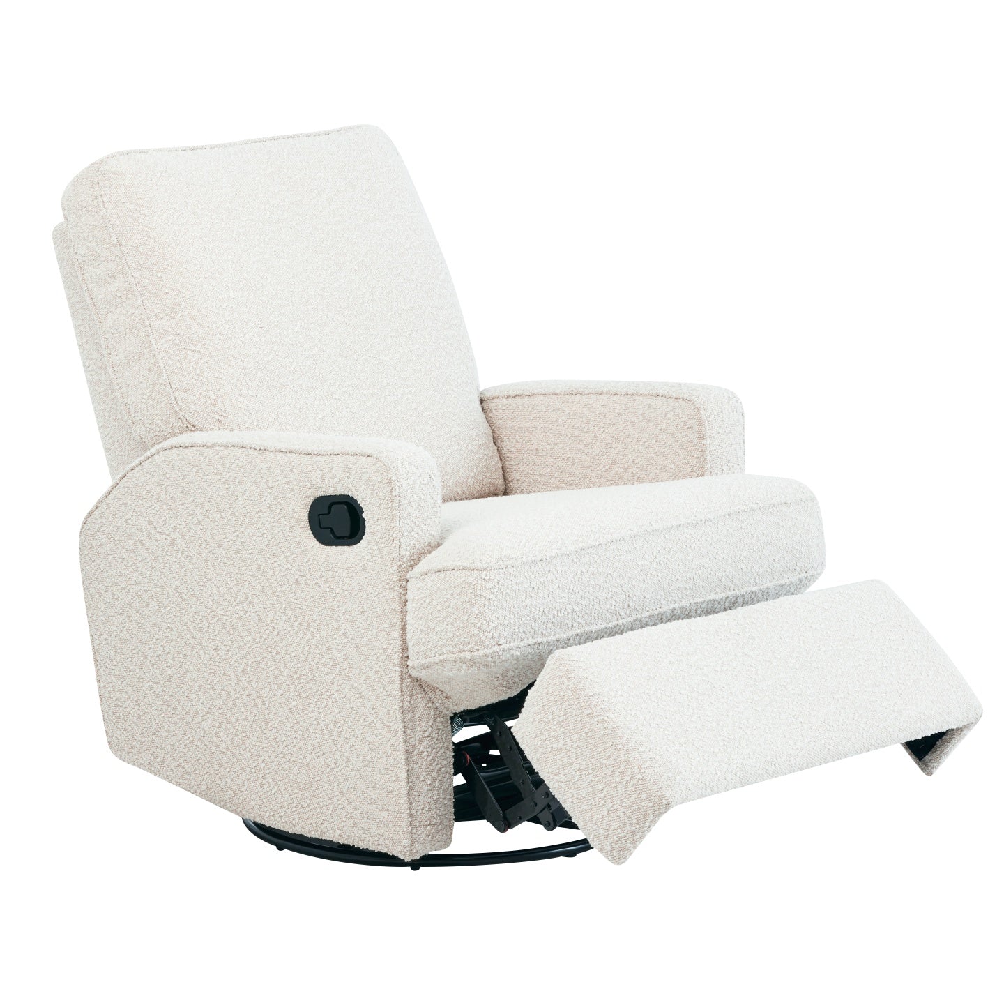 Quinn Recliner Glider Nursery Chair in Vanilla Bouclé - Image 9