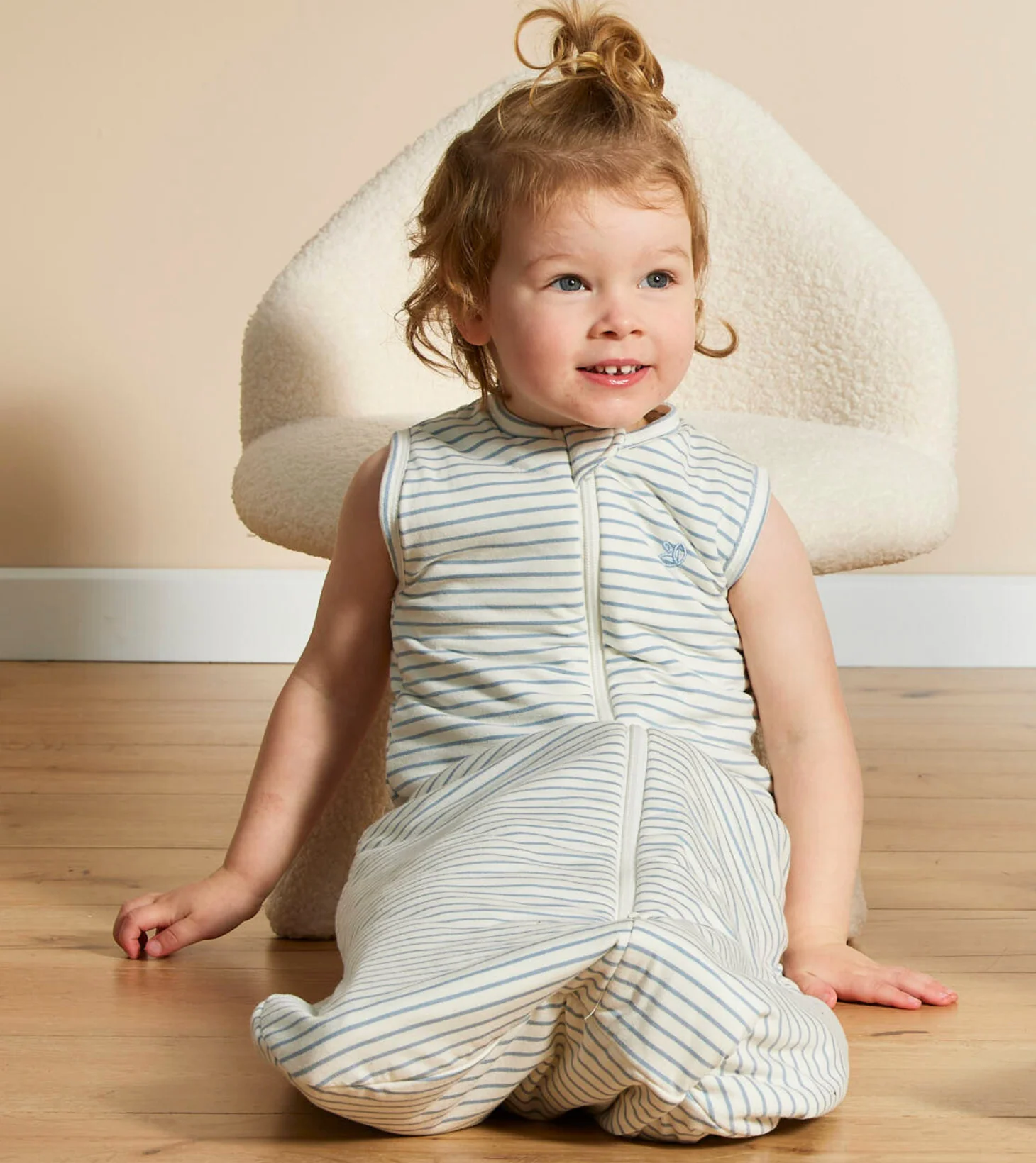 Sleeping Bag in Dusk Blue Stripe | 0.5 TOG