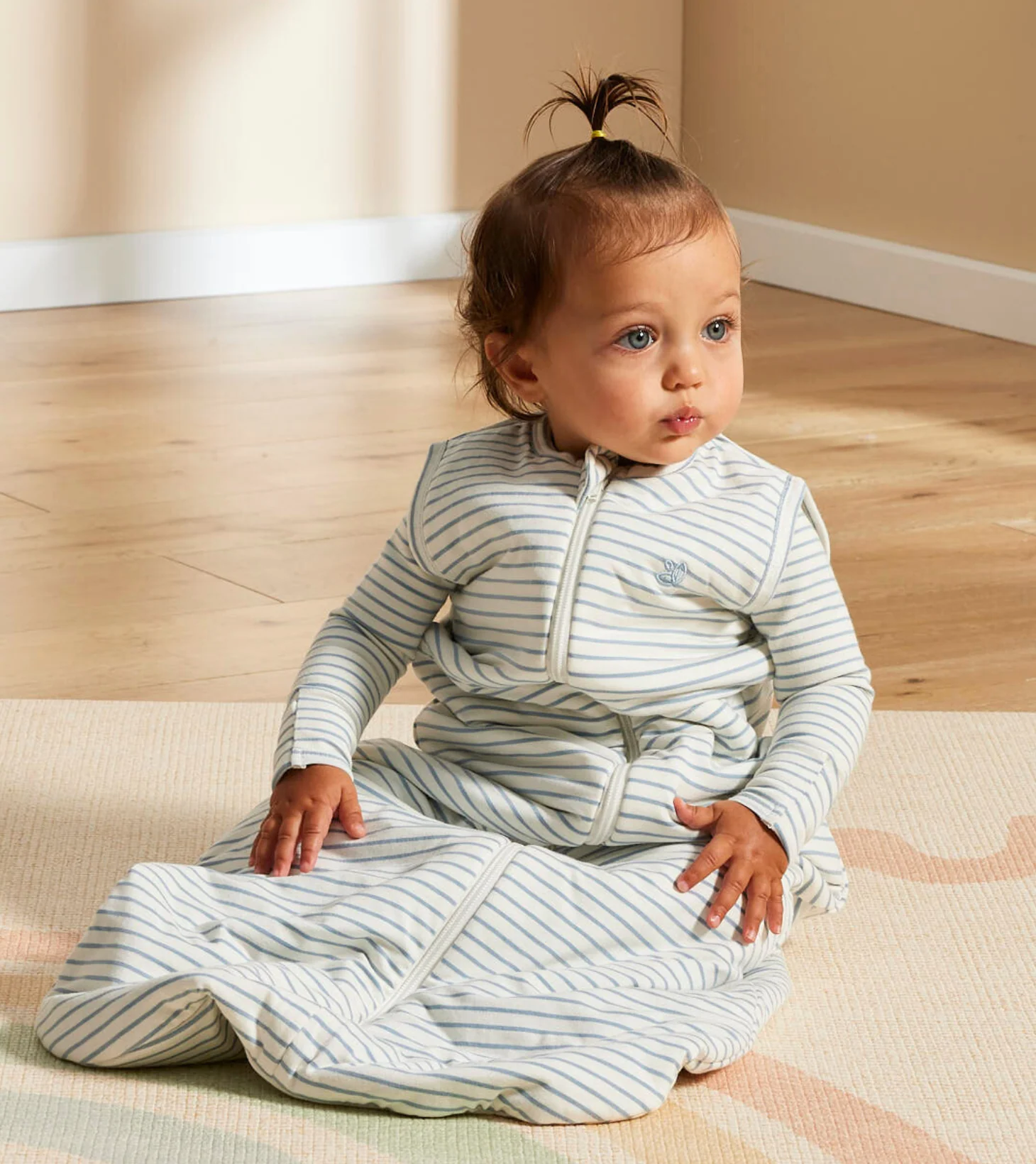 Sleeping Bag in Dusk Blue Stripe | 1.0 TOG - Image 3