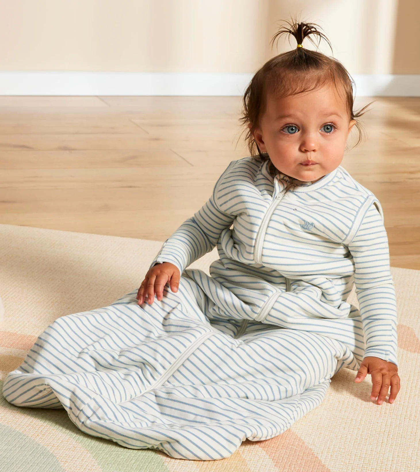 Sleeping Bag in Dusk Blue Stripe | 1.0 TOG - Image 5