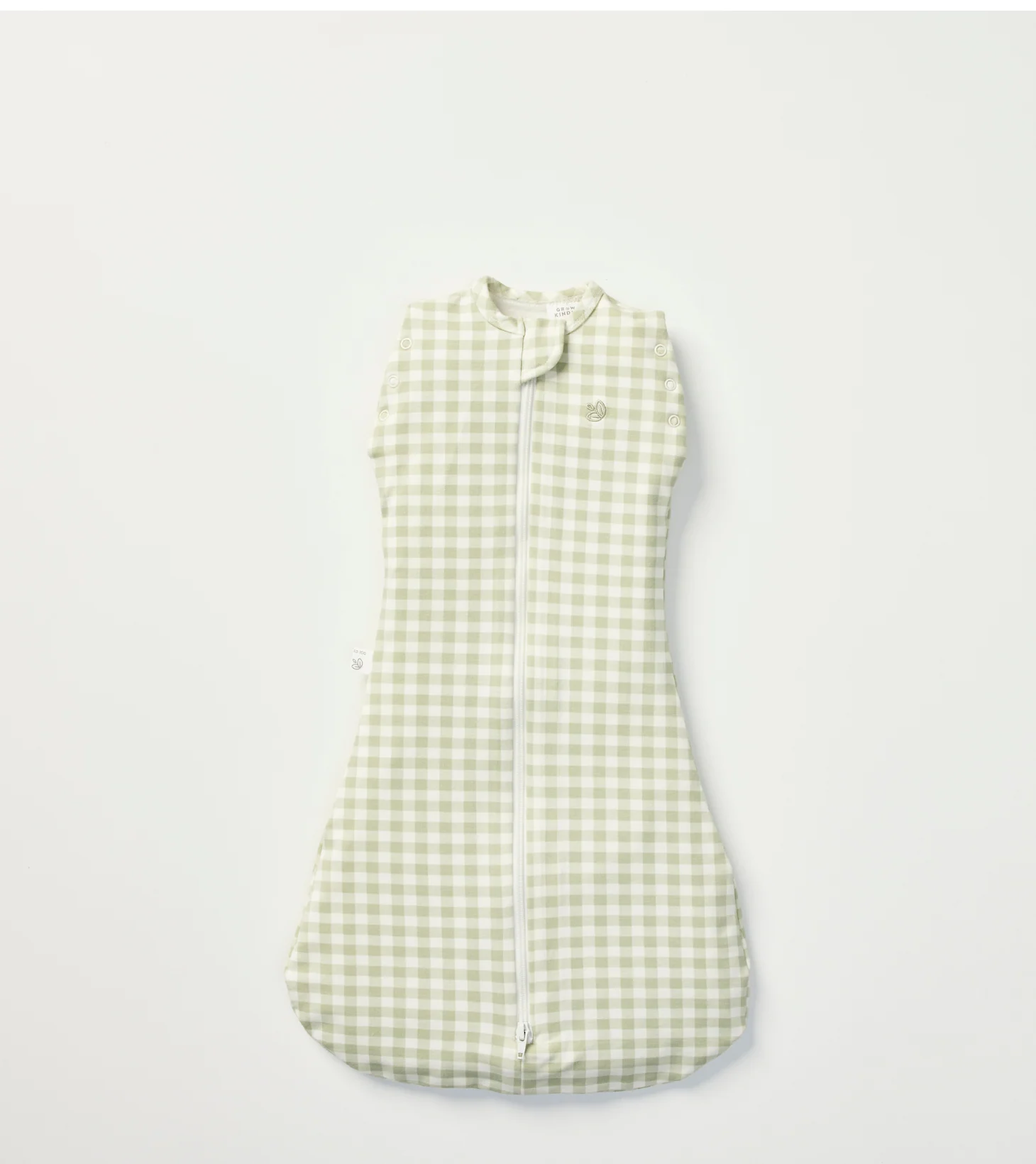 Swaddle Sleeping Bag in Gumleaf Gingham | 2.5 TOG - Image 4
