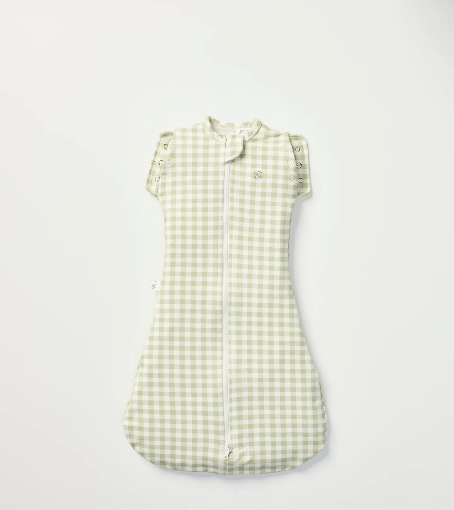 Swaddle Sleeping Bag in Gumleaf Gingham | 2.5 TOG - Image 5
