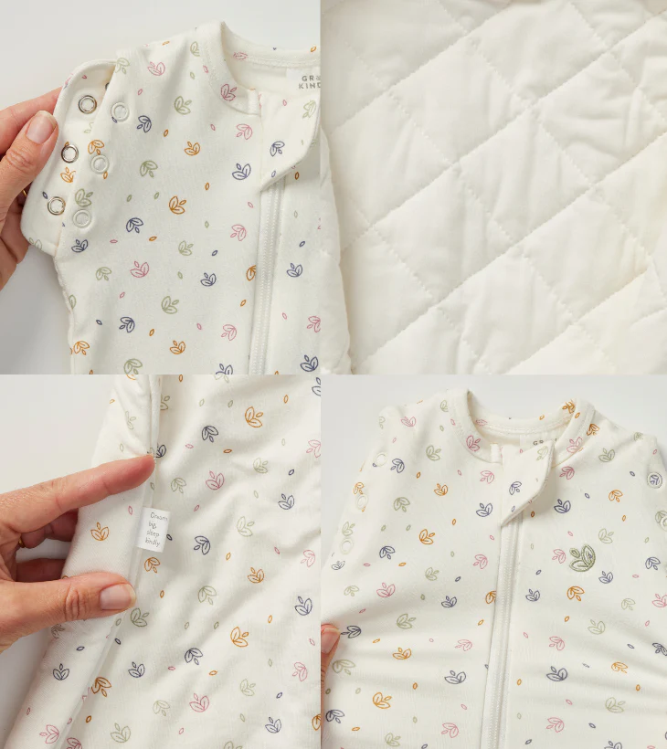 Swaddle Sleeping Bag in Oat Little Pod | 2.5 TOG - Image 8