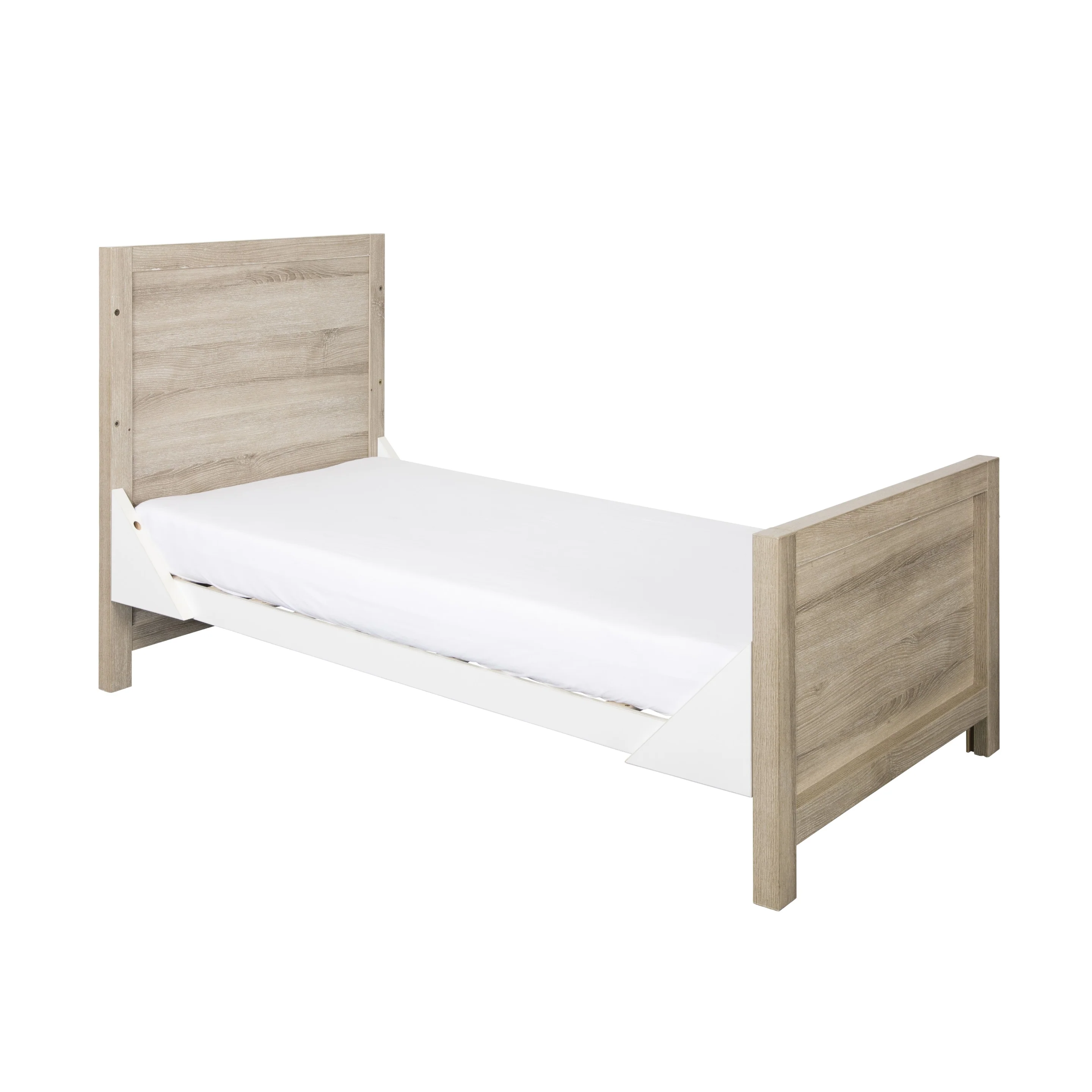 Tutti Bambini Modena 3 in 1 Cot bed in White/Oak - Image 11